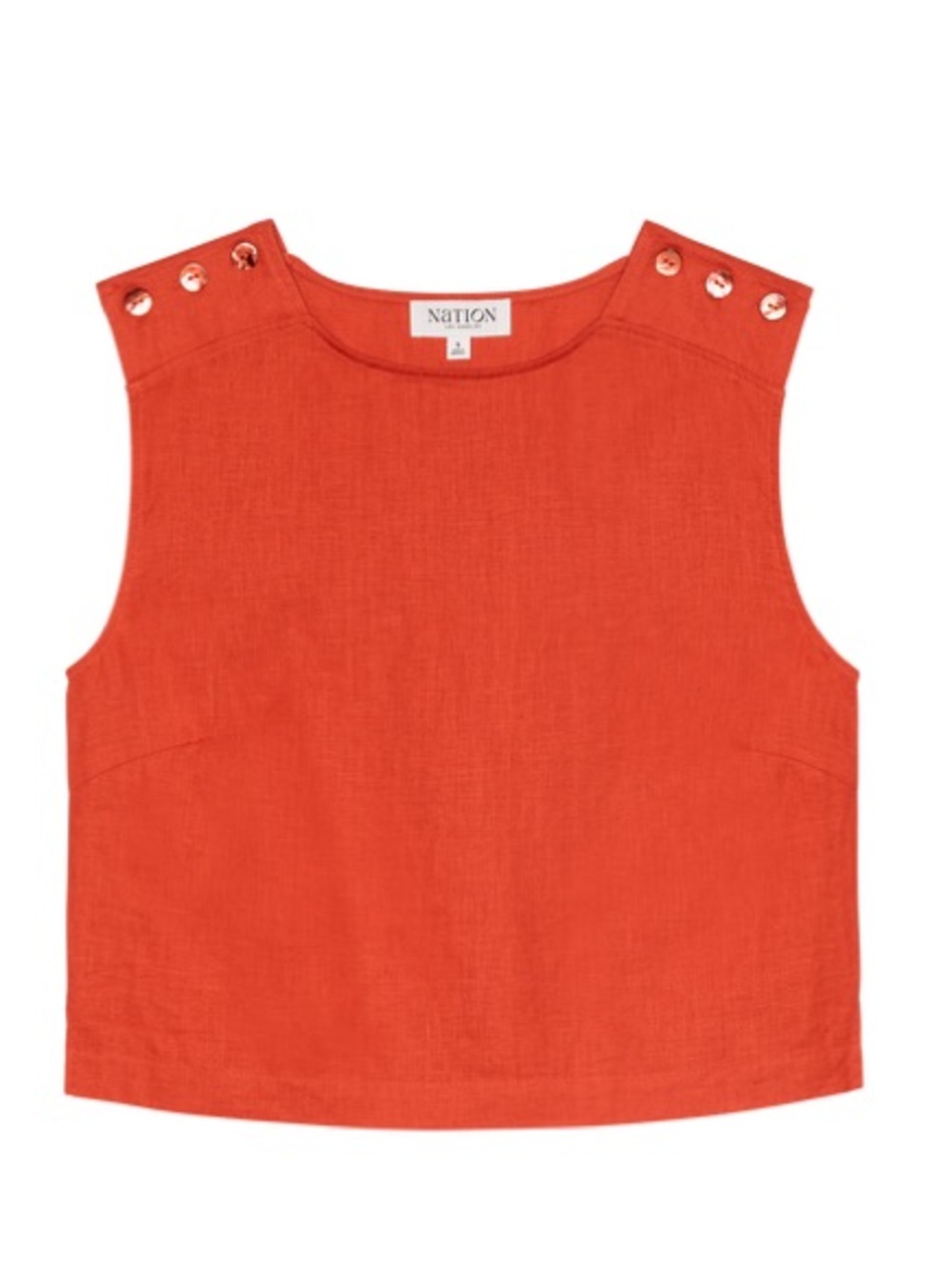 NWT Nation LTD 100% Linen Cara Tank in Aurora Red NEW.       21 - Picture 3 of 10
